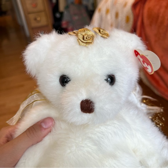 Divine TY Beanie Baby Angel Bear - Picture 7 of 7